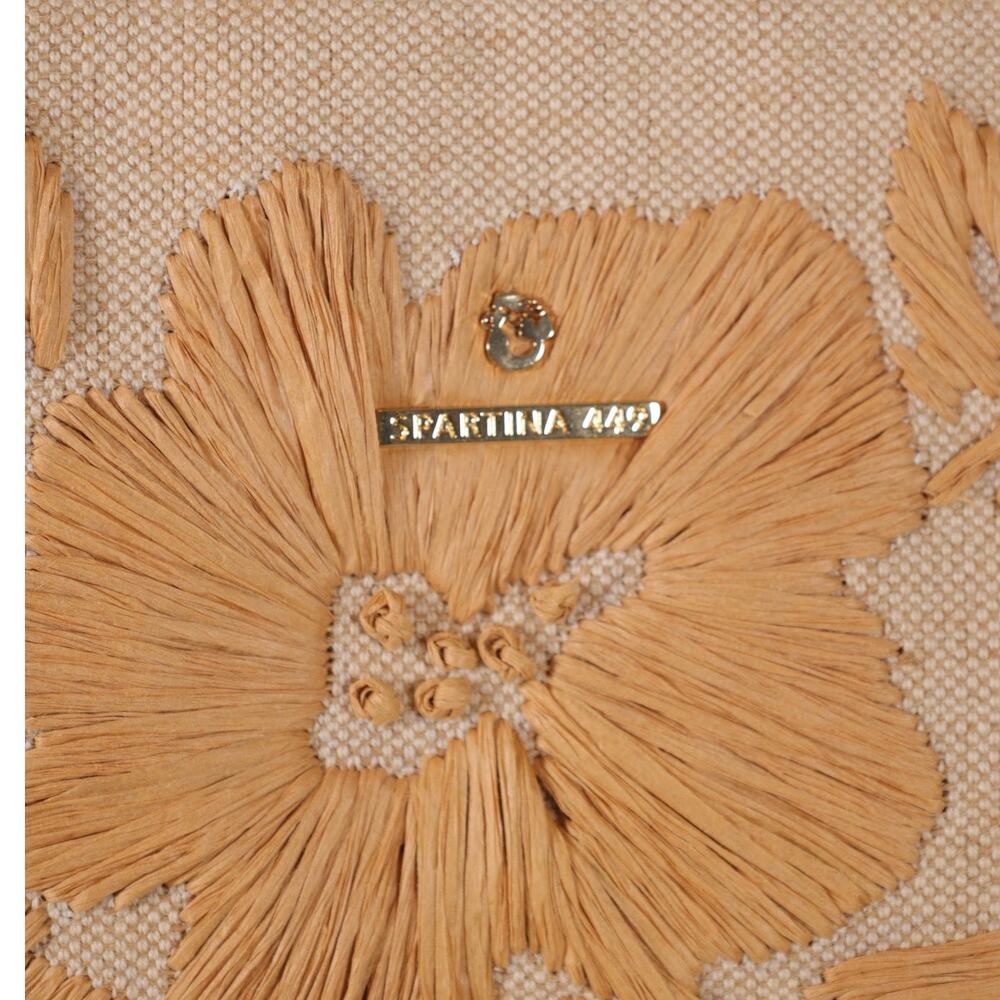 Spartina 449 Piper Raffia Canvas Tote Bag - Calm Waters - NWT - Picture 10 of 10